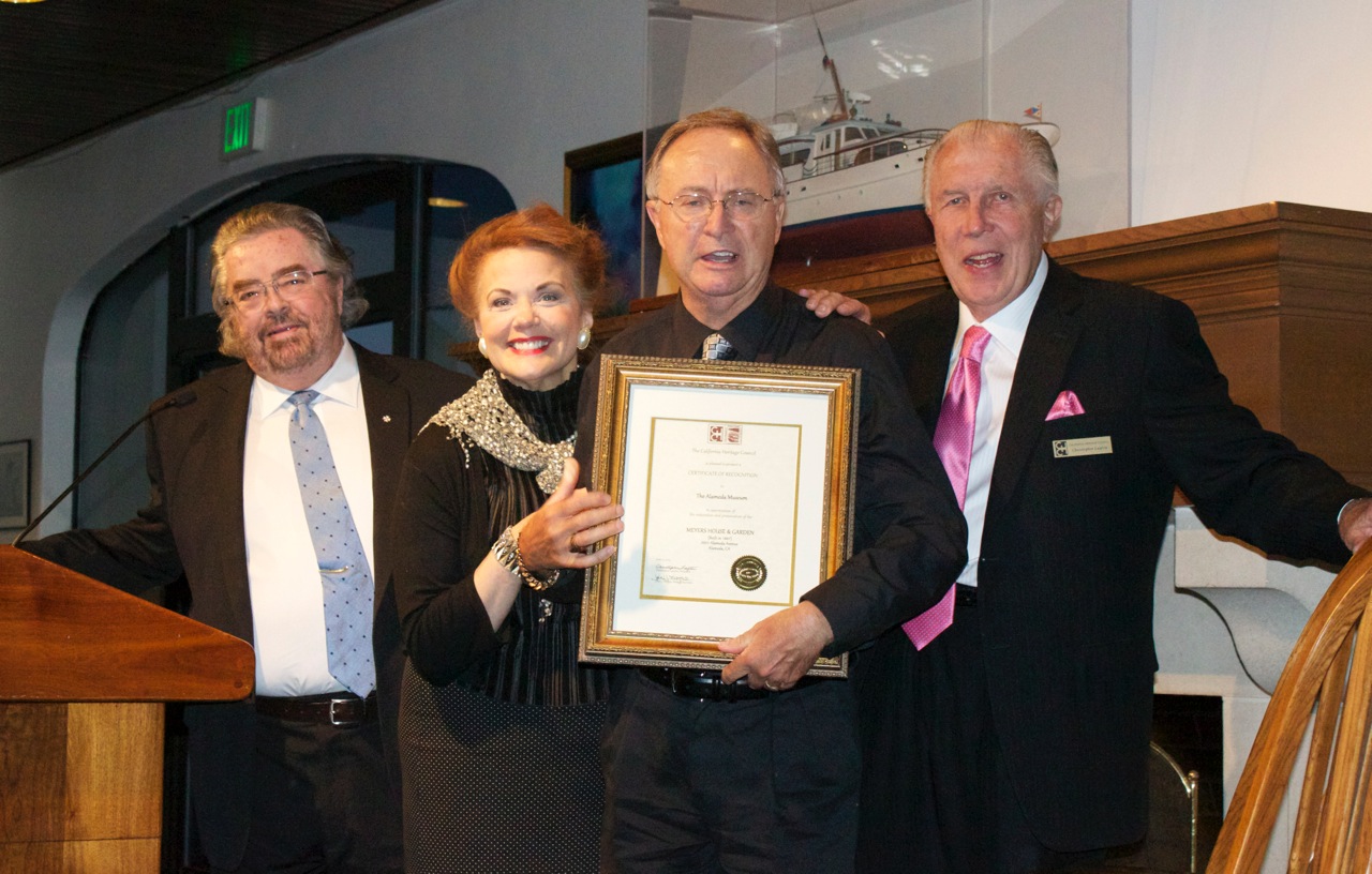 George Gunn Accepts Heritage Award for Meyers House and Garden