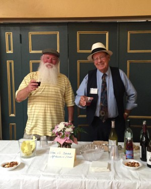 Board member Charlie Howell and Ross Dileo are both longtime docents and regular barkeeps for Museum functions.